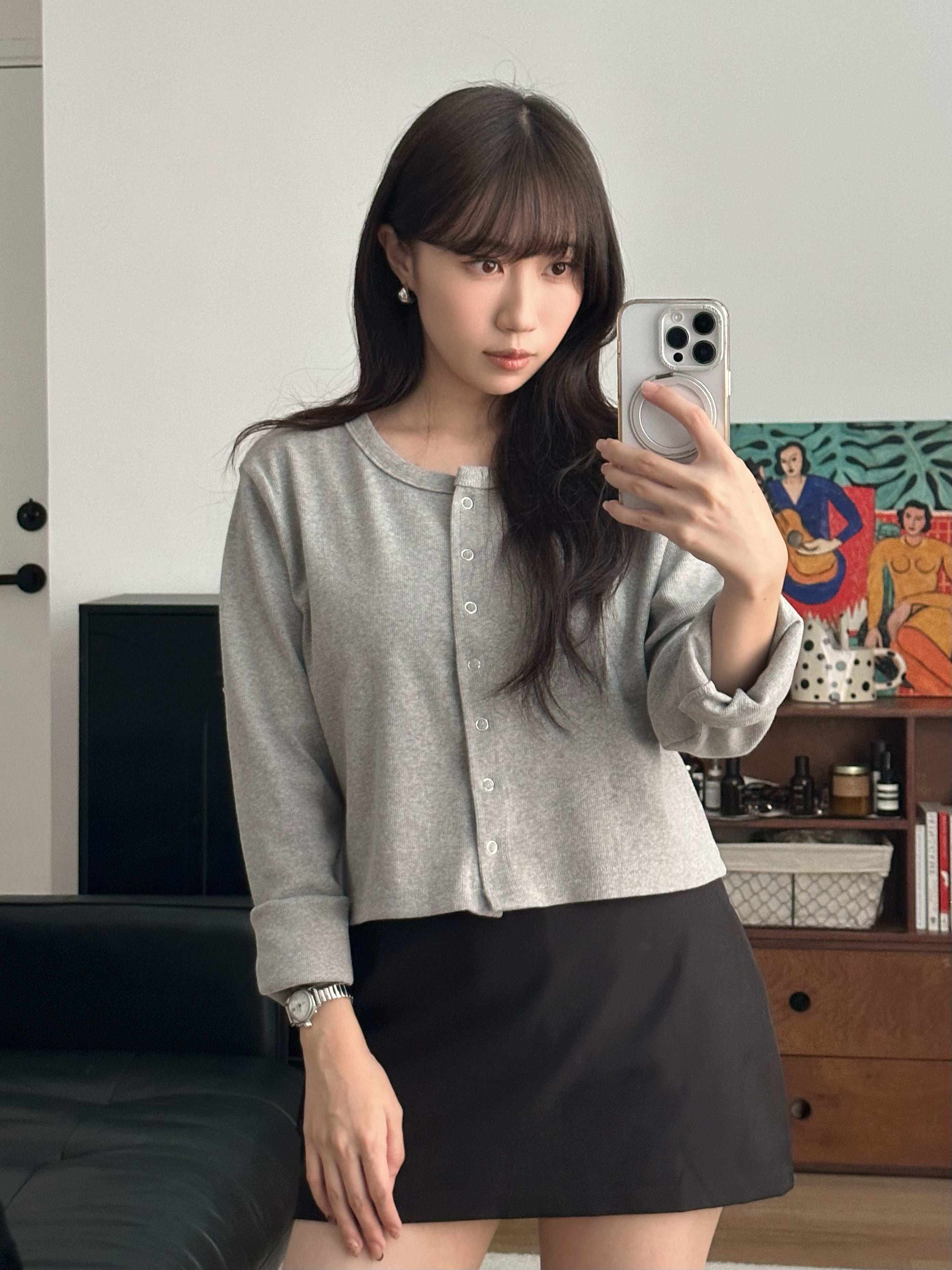 【王牌商品】羅紋啪鈕cardigans