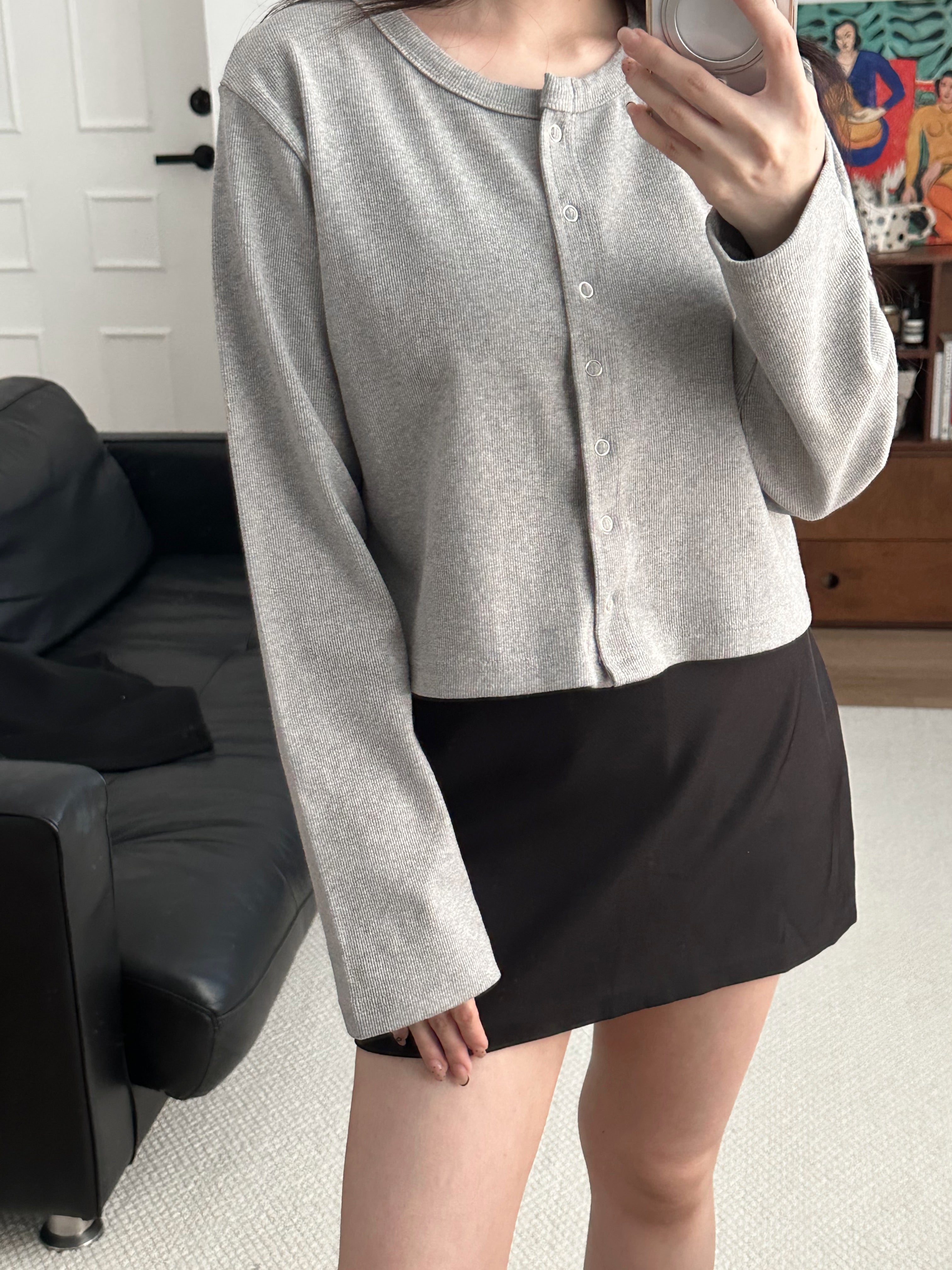 【王牌商品】羅紋啪鈕cardigans