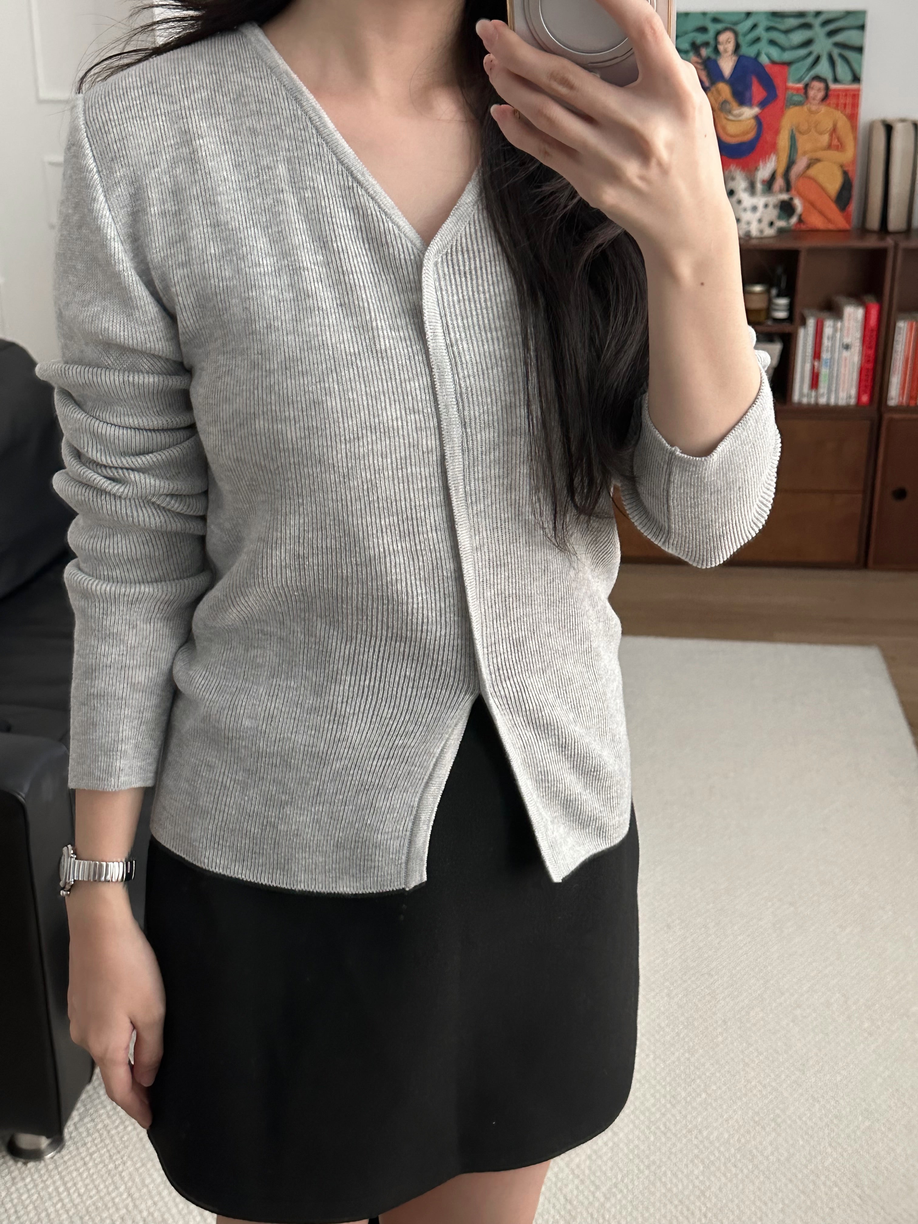 V領針織
