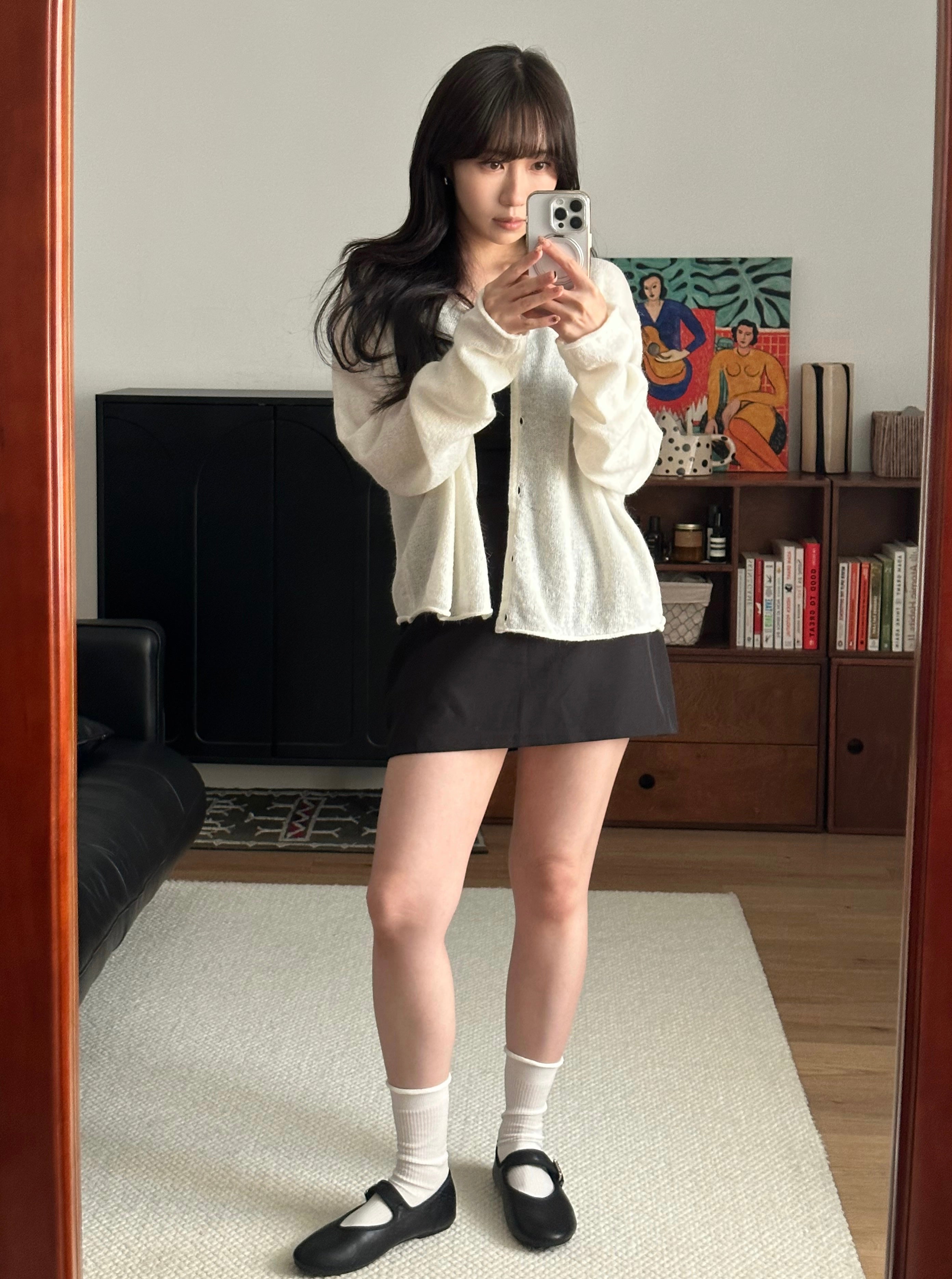 鬆弛感捲邊cardigans