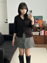 V領針織