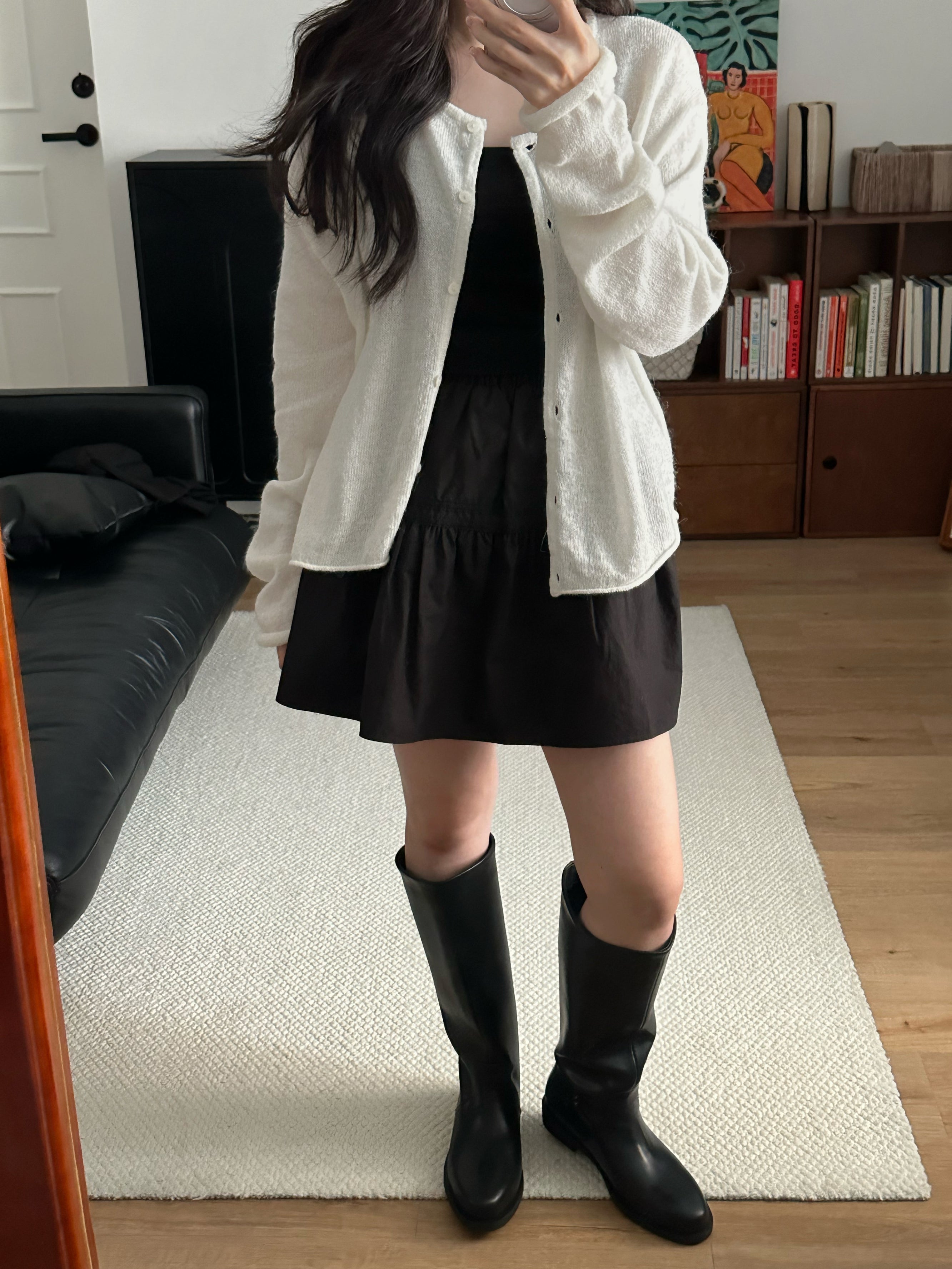 鬆弛感捲邊cardigans